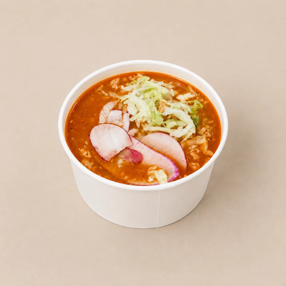 Sopas con Tapa, multipapel biodegradable con recubrimiento antihumedad para pozole, ramen, caldos. Vista 2